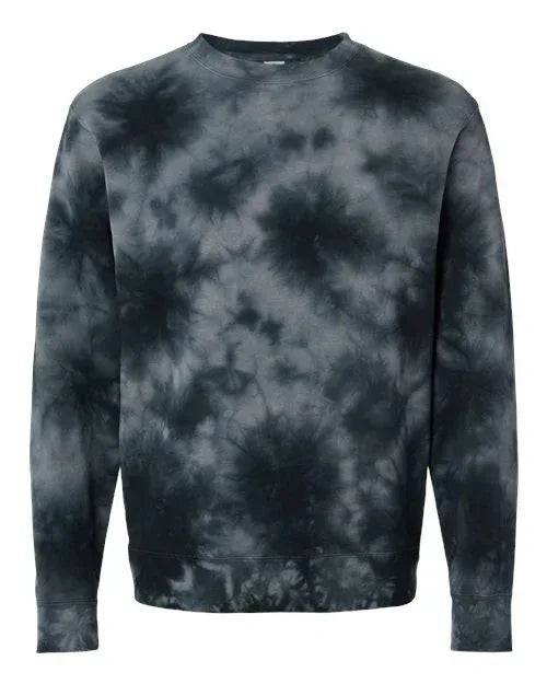 Custom Mascot | Area Code Varsity Outline Embroidered Tie-Dyed Sweatshirt