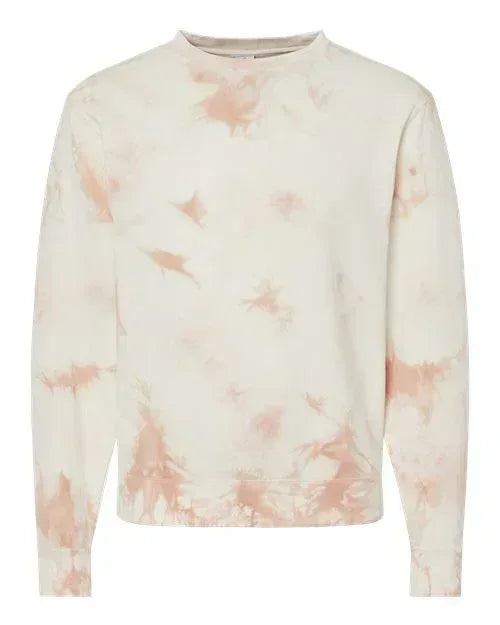 Custom Mascot | Area Code Varsity Outline Embroidered Tie-Dyed Sweatshirt