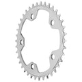 Wolf Tooth 110 BCD Cyclocross Road Chainring - 42t 110 BCD 5-Bolt Drop-Stop B Raw Silver