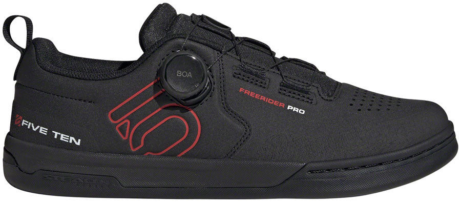 Five Ten Freerider Pro BOA Flat Shoes - Men's Core Black/Red/FTWR White 7.5