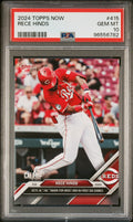 Graded 2024 Topps Now Rece Hinds #415 Rookie RC Baseball Card PSA 10 Gem Mint
