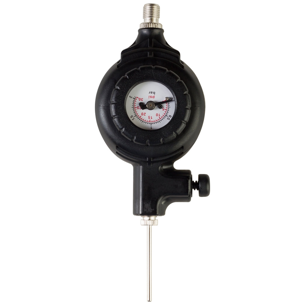 PRESSURE GAUGE W/RELEASE BTTN