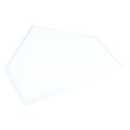 WHITE HOME PLATE WITHOUT SPIKES