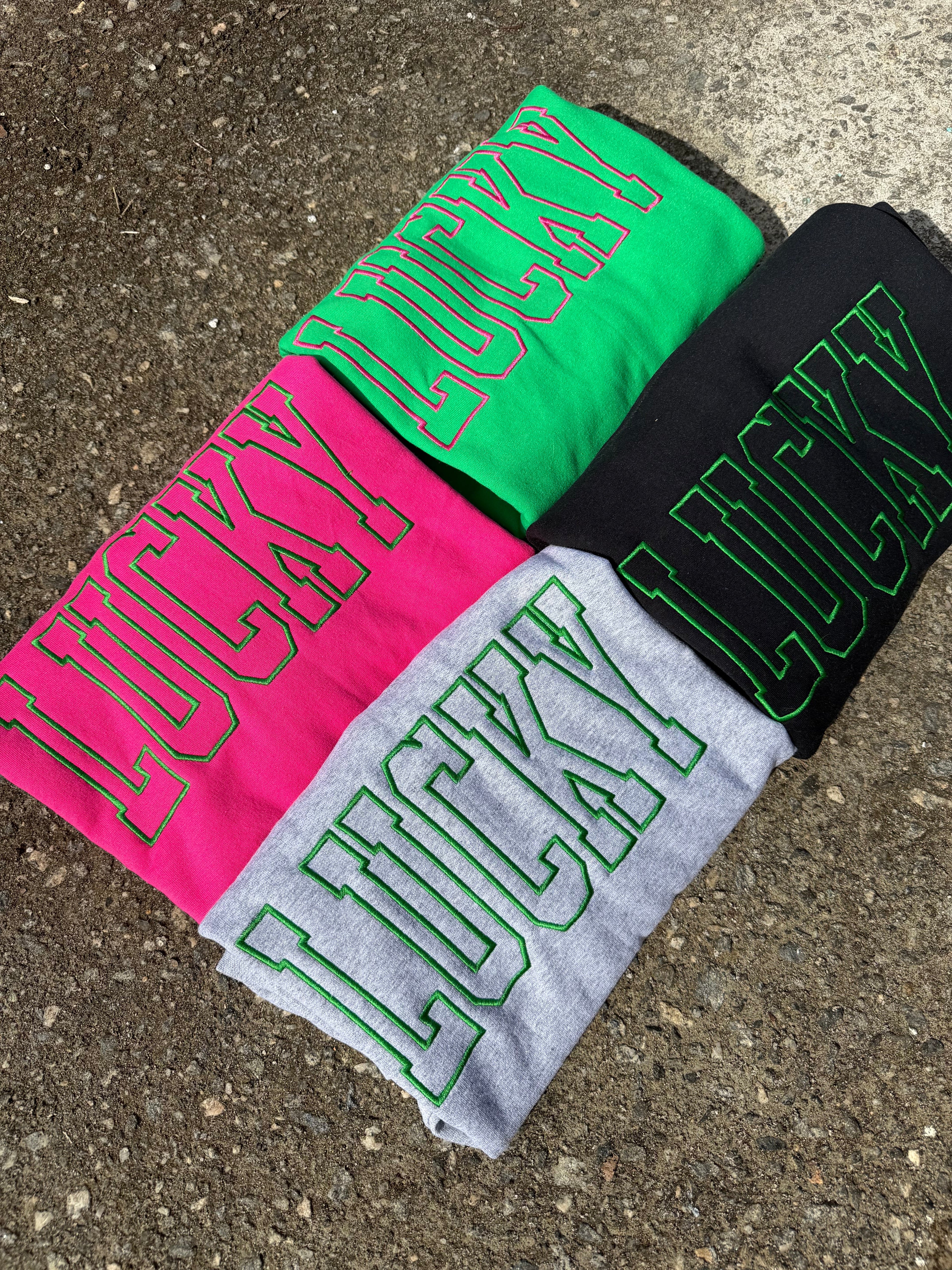 Lucky Embroidered Sweatshirt