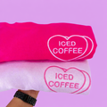 Iced Coffee Heart Embroidered Sweatshirt