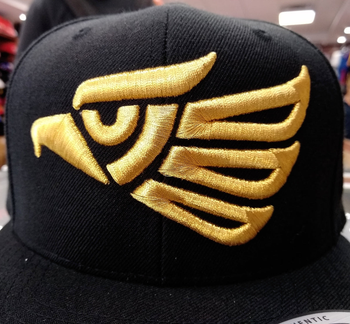 Embroidered Eagle and flag Mexico SLIM LOGO SnapBack hat