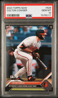 Graded 2023 Topps Now Colton Cowser #529 Rookie RC Baseball Card PSA 10 Gem Mint