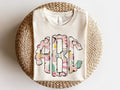 Pink Teacher Tools Monogram Graphic Tee