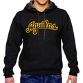 Aguilas Cibaeñas Cursive letters and Black Hooded
