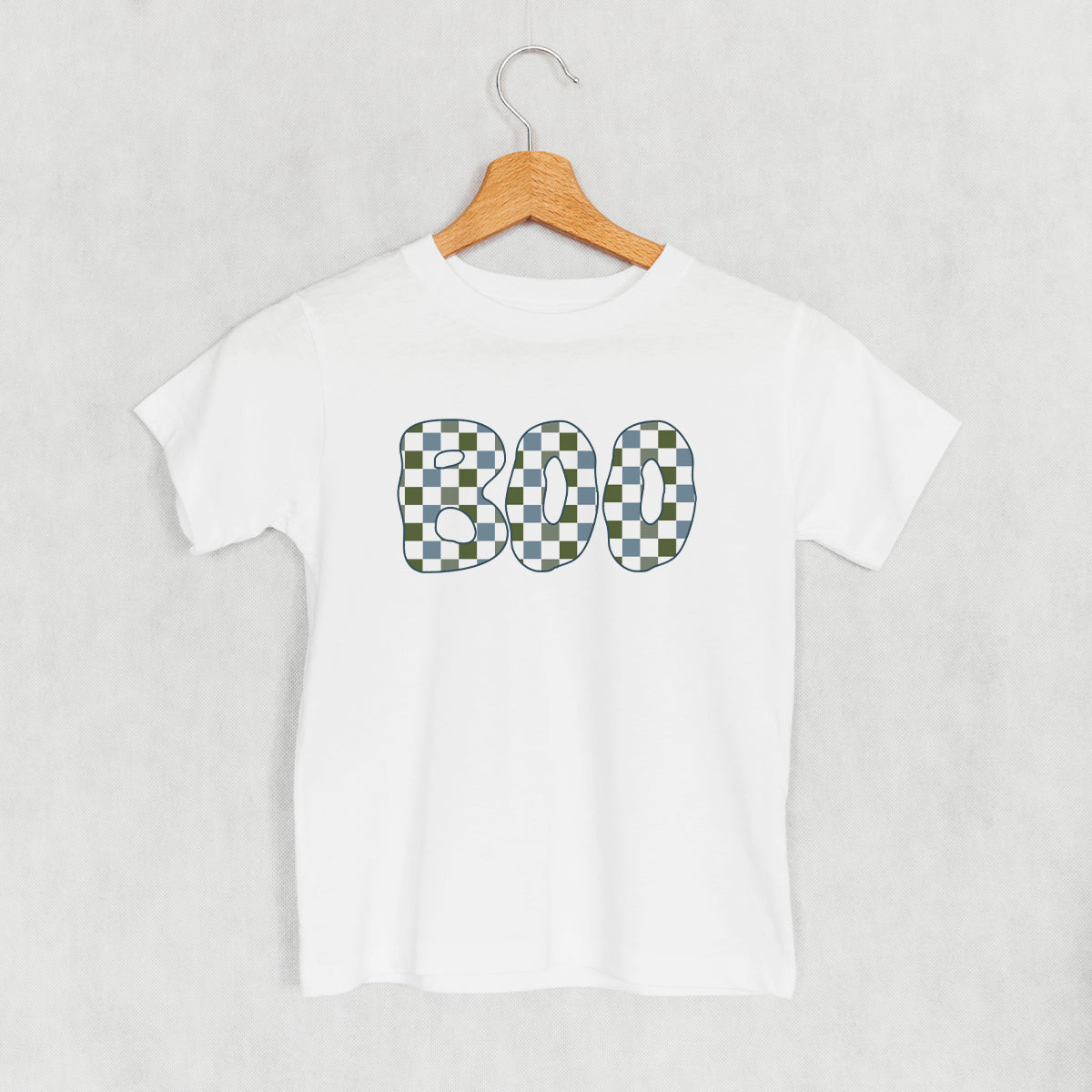 Boo Checkered (Blue & Green) (Kids)