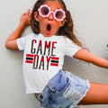 Game Day Red and Black Graphic Tee