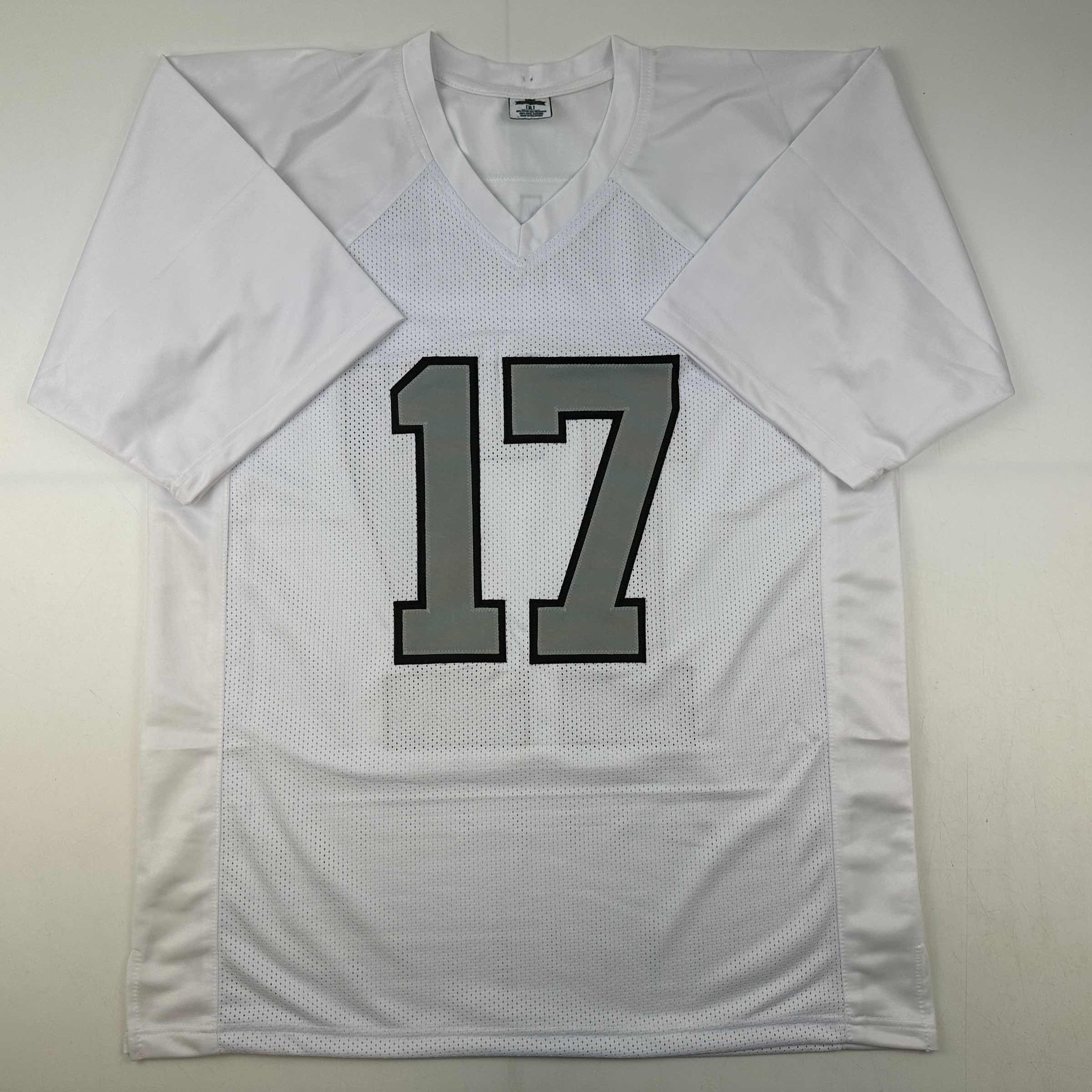 Autographed/Signed Davante Adams Las Vegas Oakland Color Rush White Football Jersey Beckett BAS COA