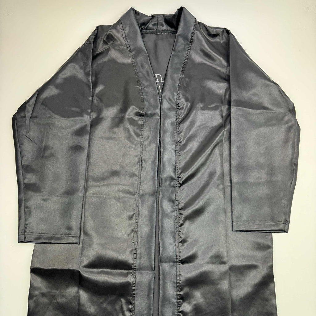 Autographed/Signed Ric Flair Nature Boy Black WWE Replica Wrestling Robe JSA COA #2