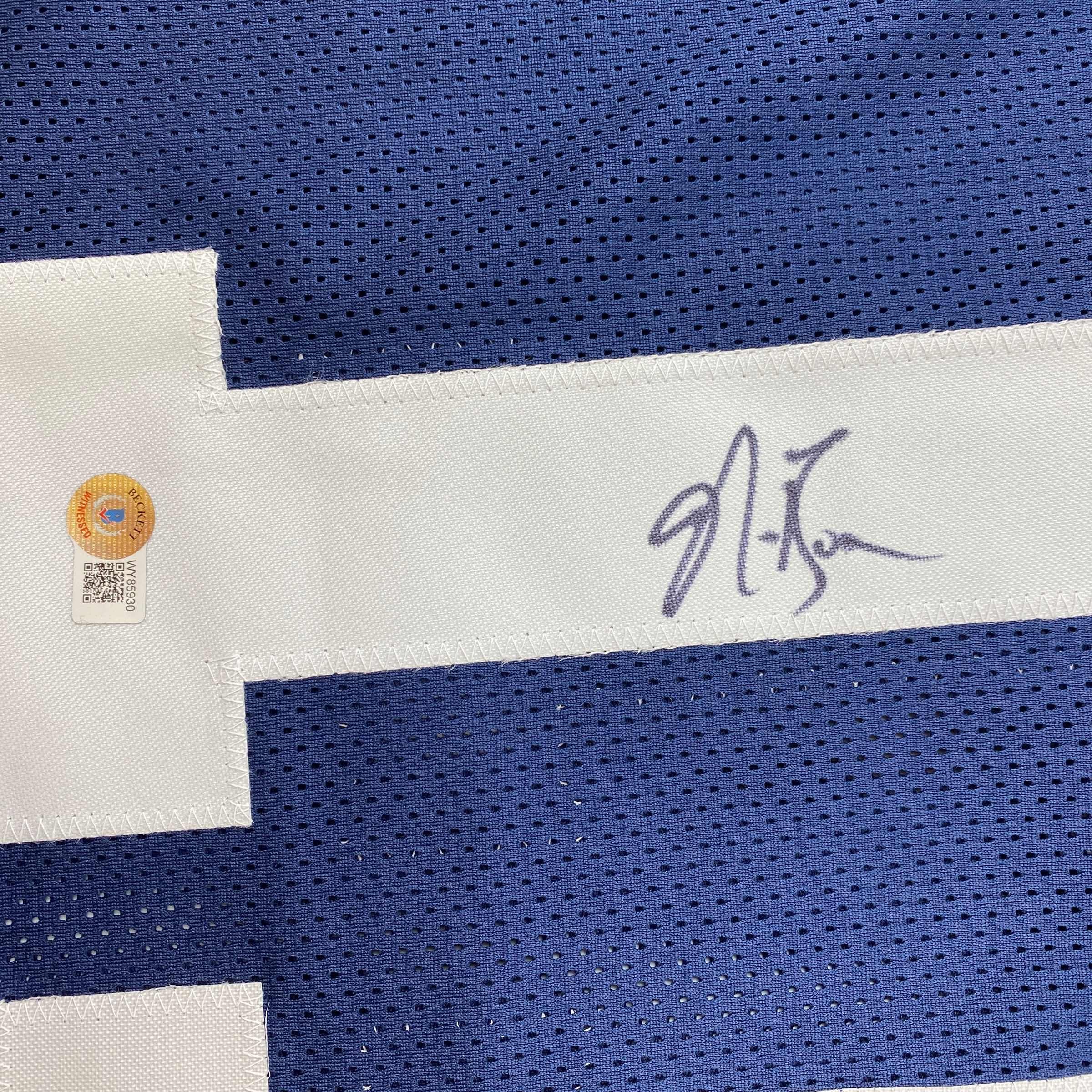 Autographed/Signed NaVorro Bowman Penn State Blue College Football Jersey Beckett BAS COA