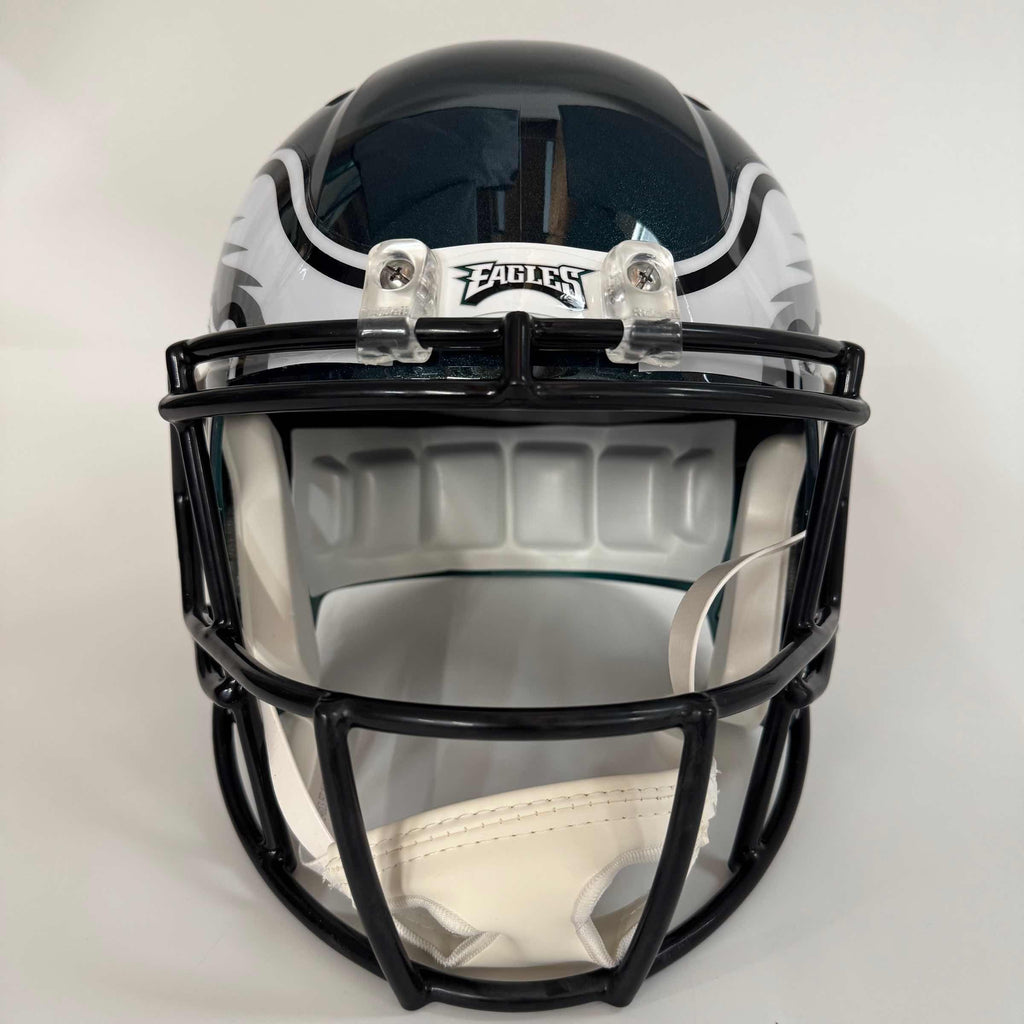 Autographed/Signed Jason Kelce Philadelphia Eagles Full Size FS F/S Replica Football Helmet PSA COA