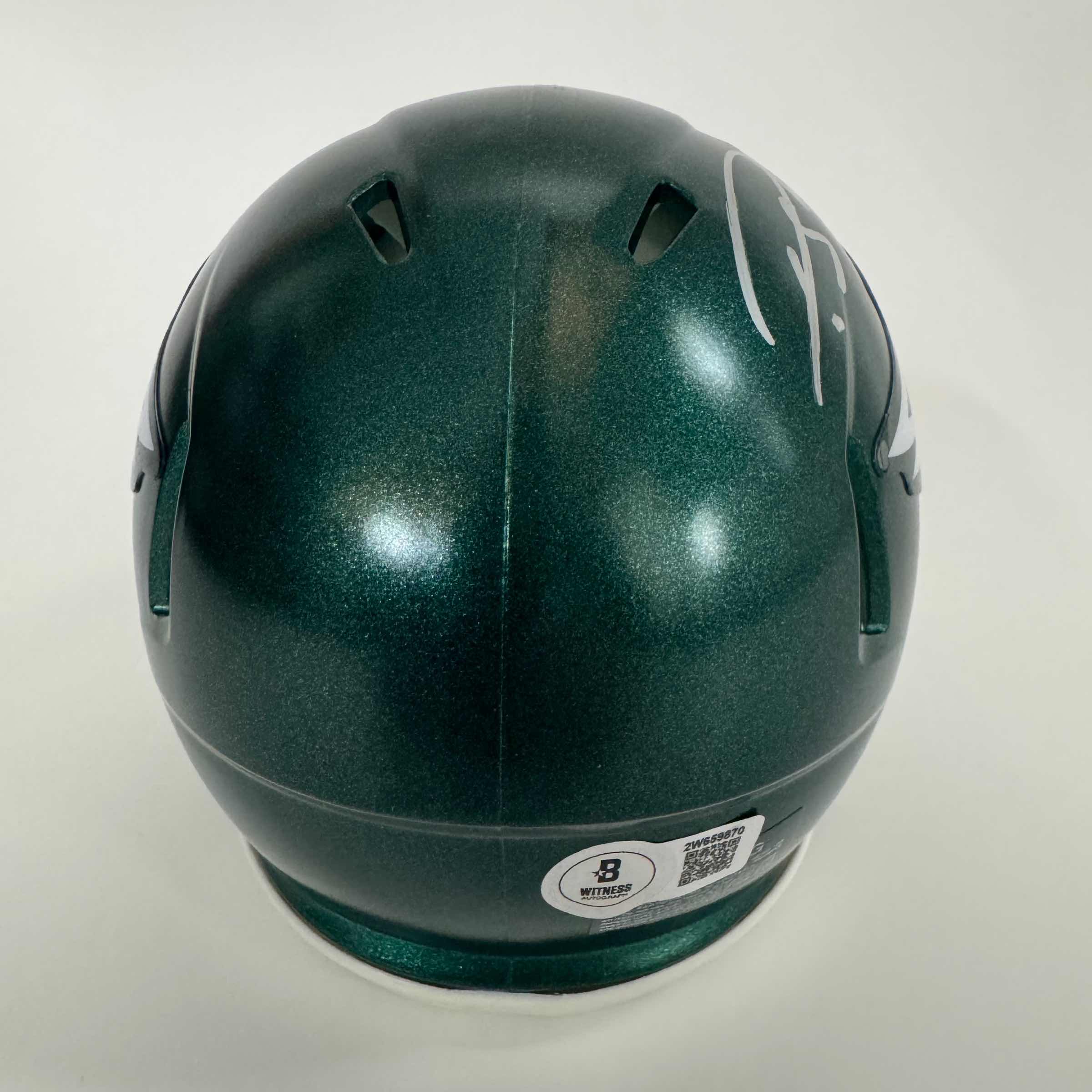 Autographed/Signed Darius Slay Jr. Philadelphia Eagles Mini Football Helmet Beckett BAS COA