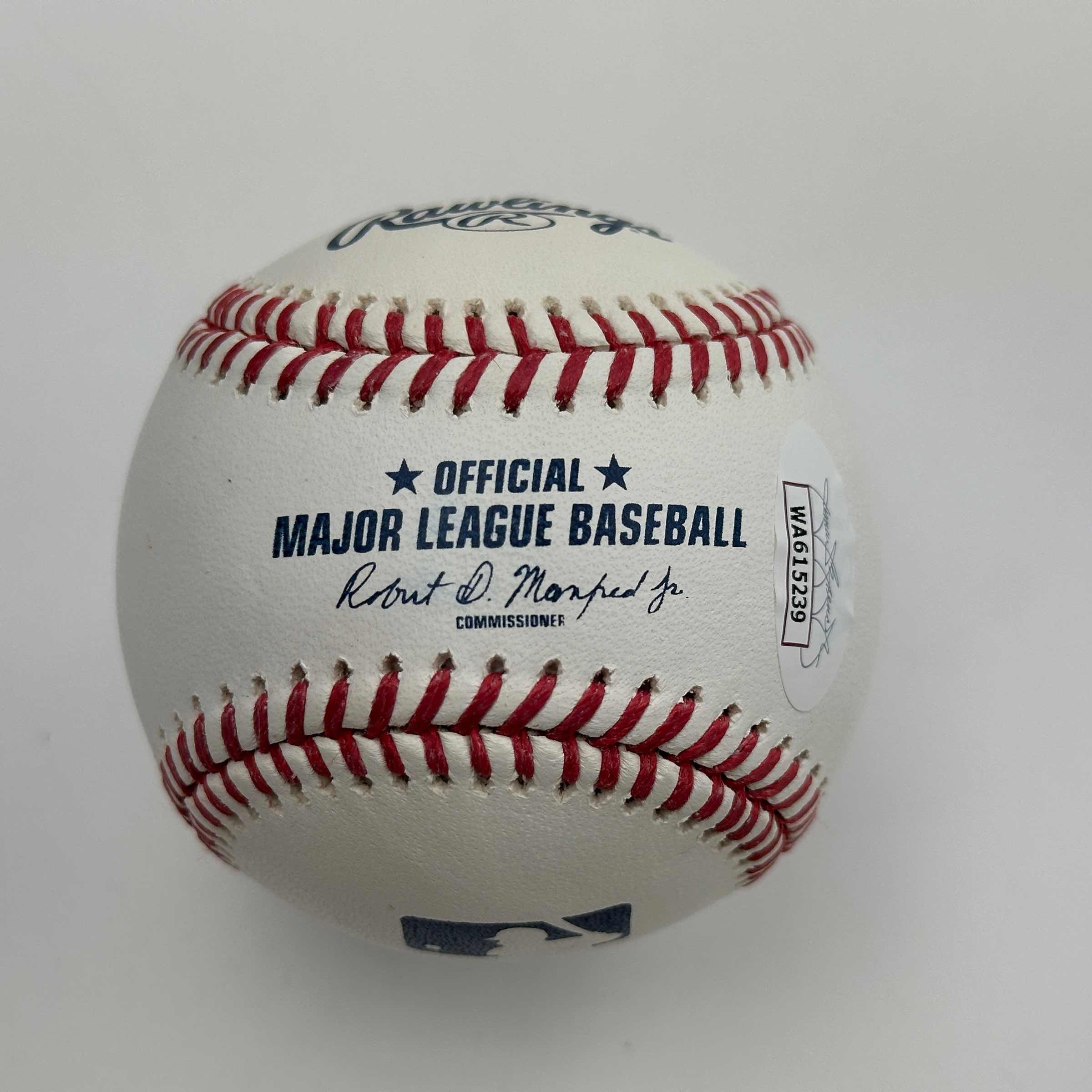 Autographed/Signed Gary Sheffield Rawlings Official Major League ROML Baseball JSA COA