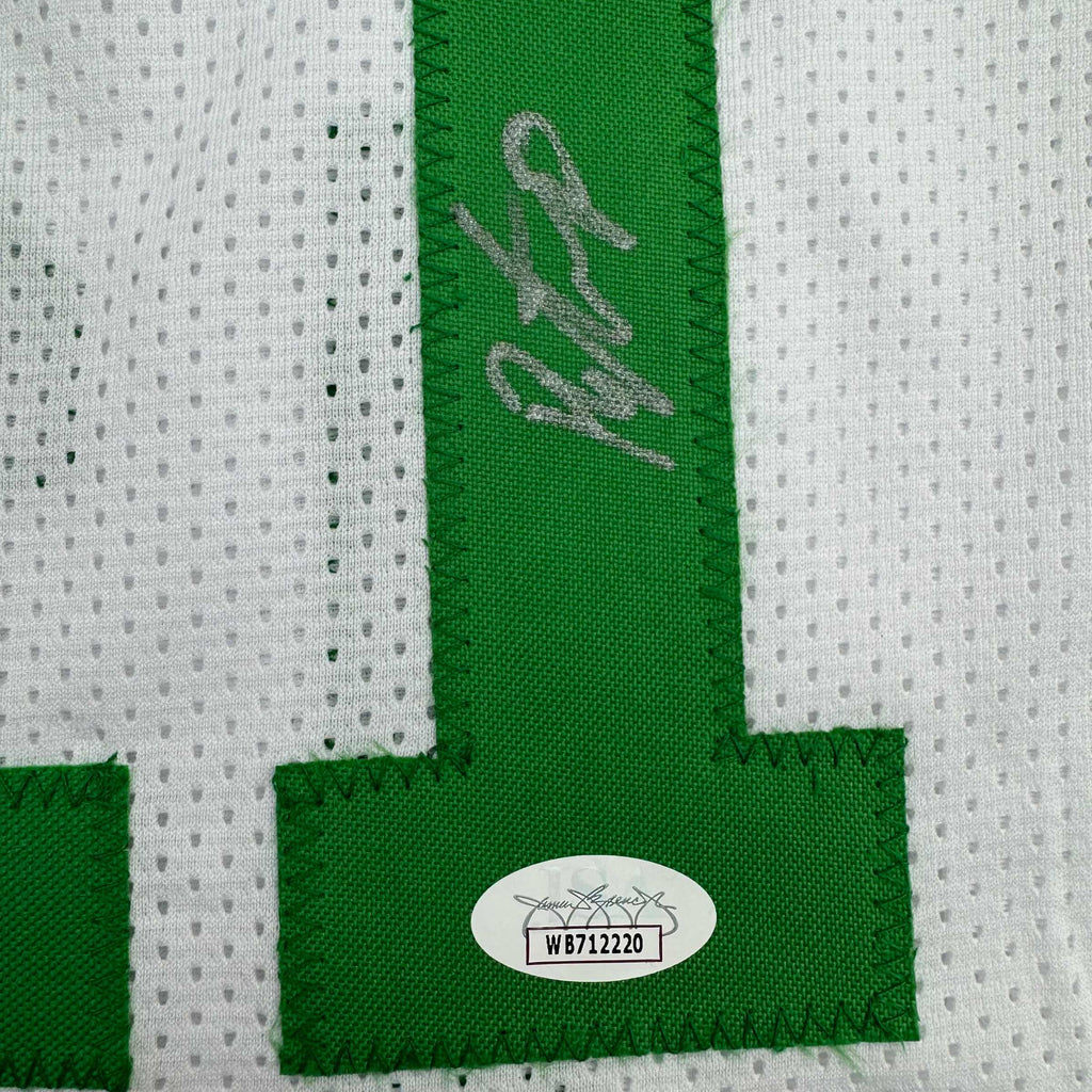 Autographed/Signed Payton Pritchard Boston White Basketball Jersey JSA COA