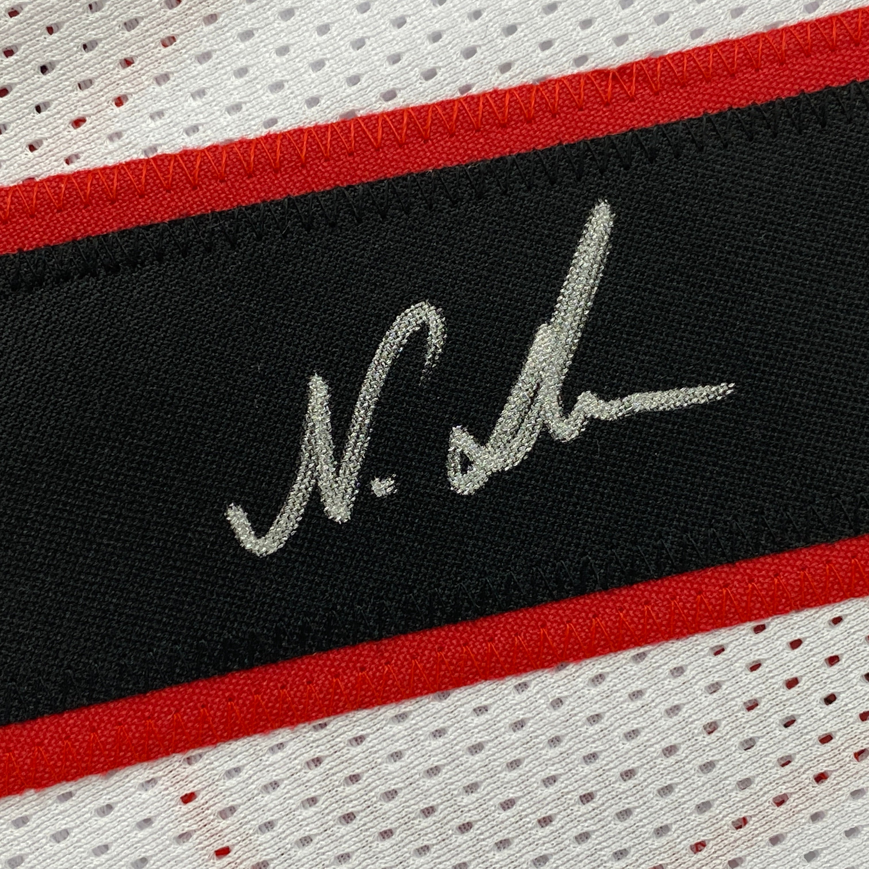 Autographed/Signed Nakobe Dean Georgia White College Football Jersey JSA COA