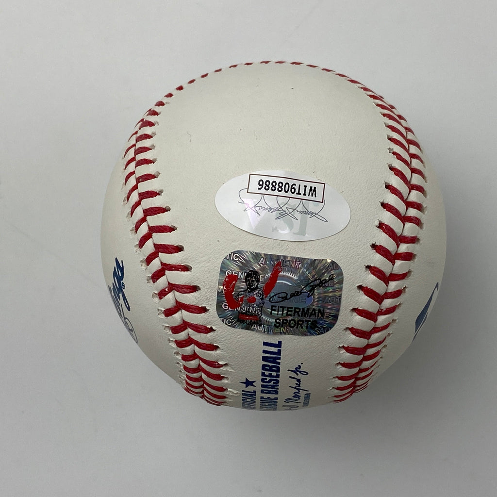 Autographed/Signed Pete Rose Mr. Trump Make America Great Again Baseball Rawlings ROML JSA COA