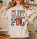 Grateful Boho Varsity Doodle Graphic Tee