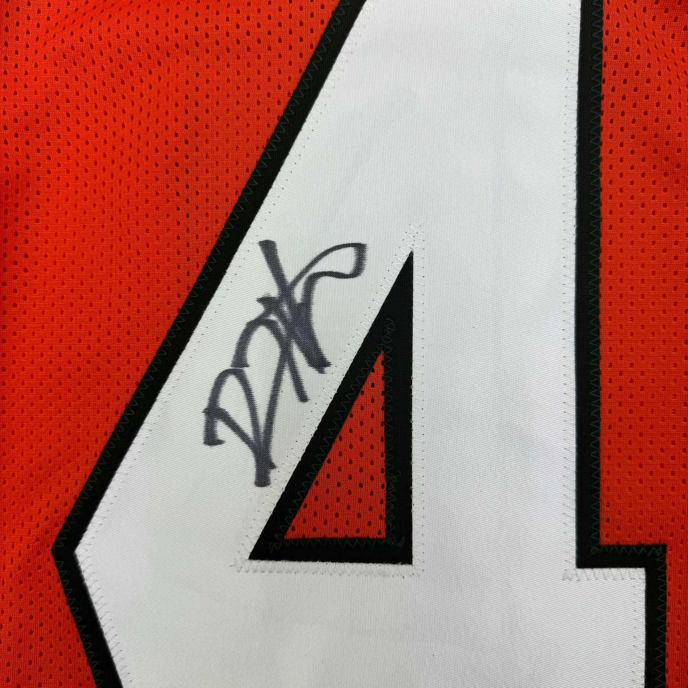 Autographed/Signed Devin Hester Miami Orange College Football Jersey JSA COA