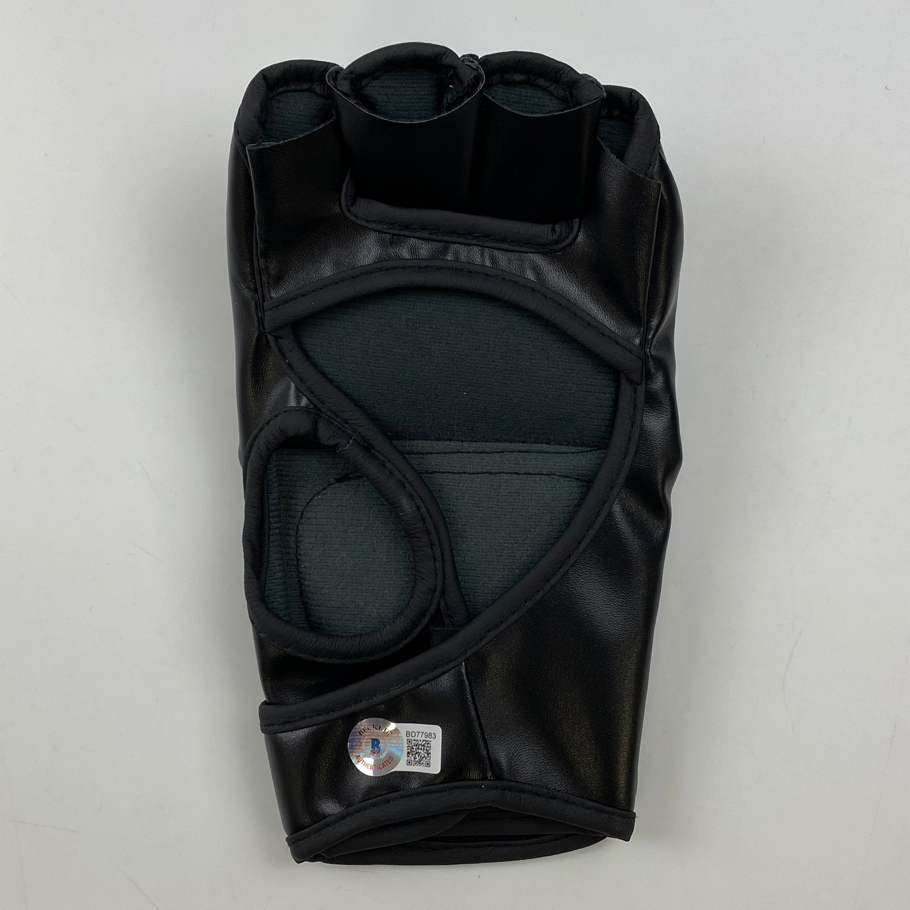 Autographed/Signed Nate Nathan Diaz UFC MMA Ultimate Fighting Black Glove Beckett BAS COA
