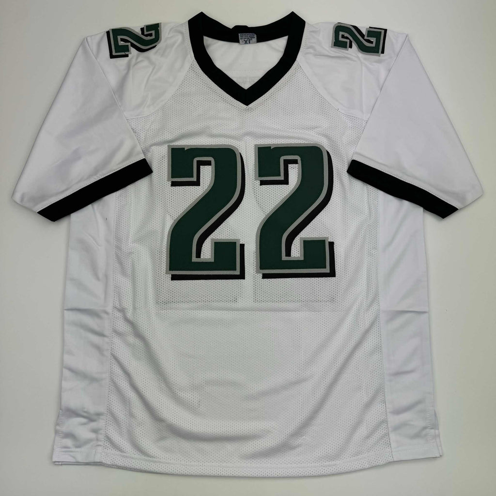 Autographed/Signed Asante Samuel Sr. 4x Pro Bowl Philadelphia White Football Jersey JSA COA