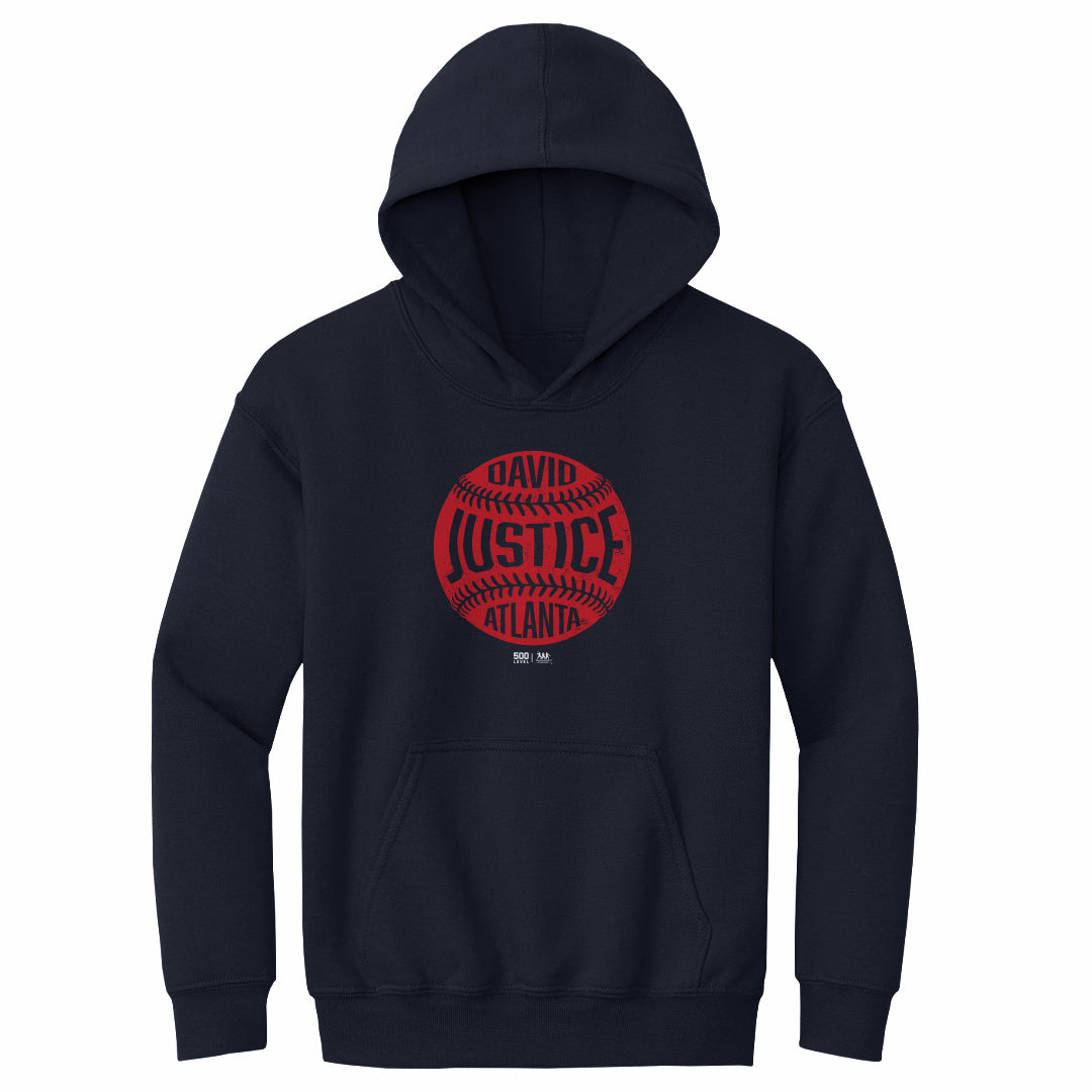David Justice Atlanta Vintage Baseball WHT