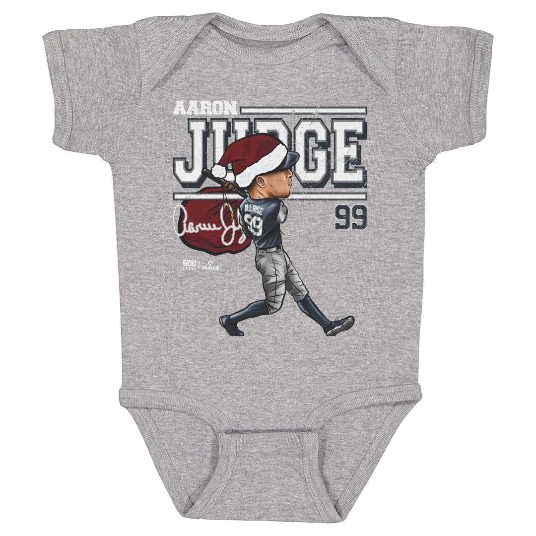 Aaron Judge New York Y Cartoon Santa Hat WHT