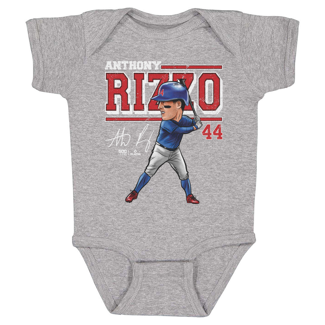 Anthony Rizzo Chicago C Cartoon WHT