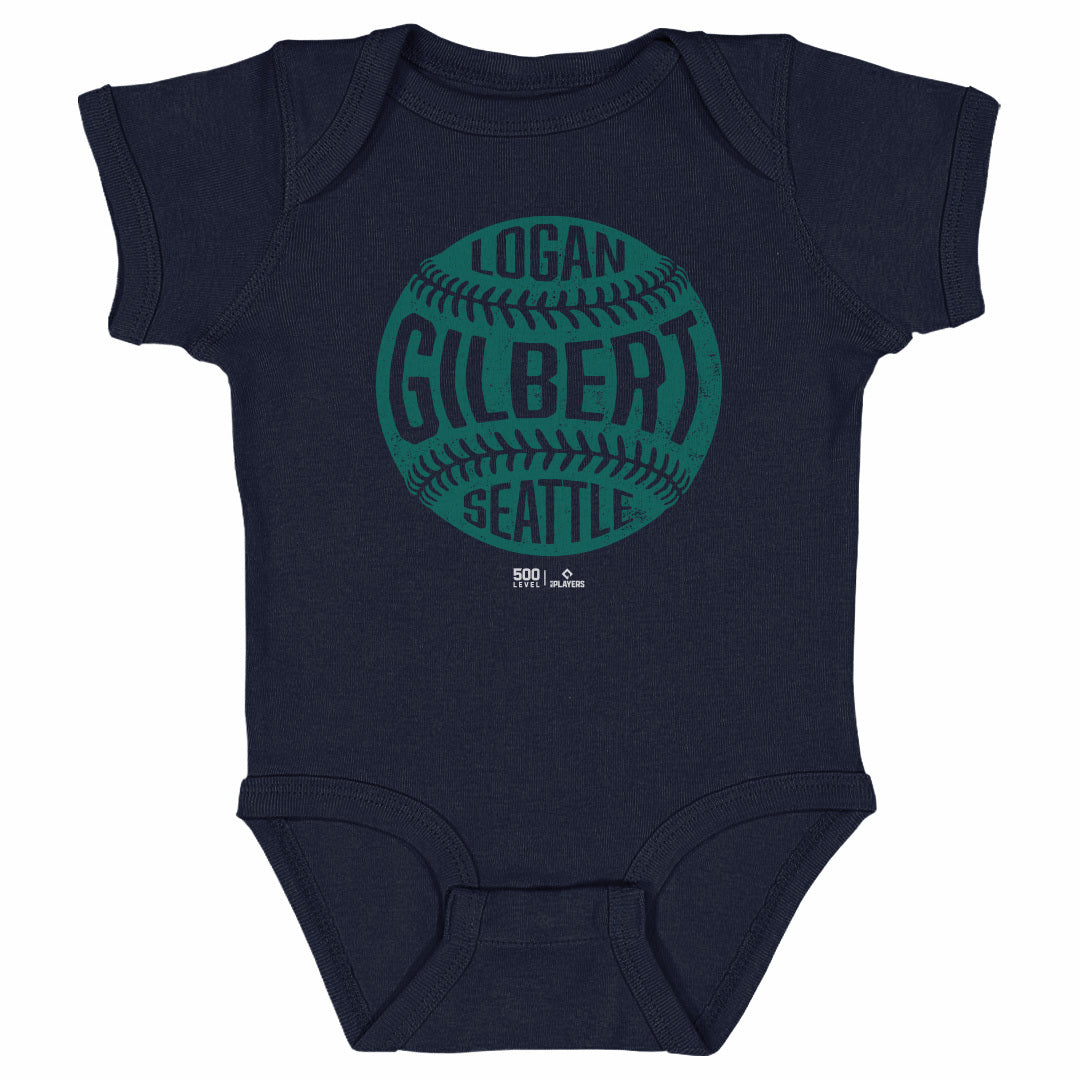 Logan Gilbert Seattle Vintage Baseball WHT