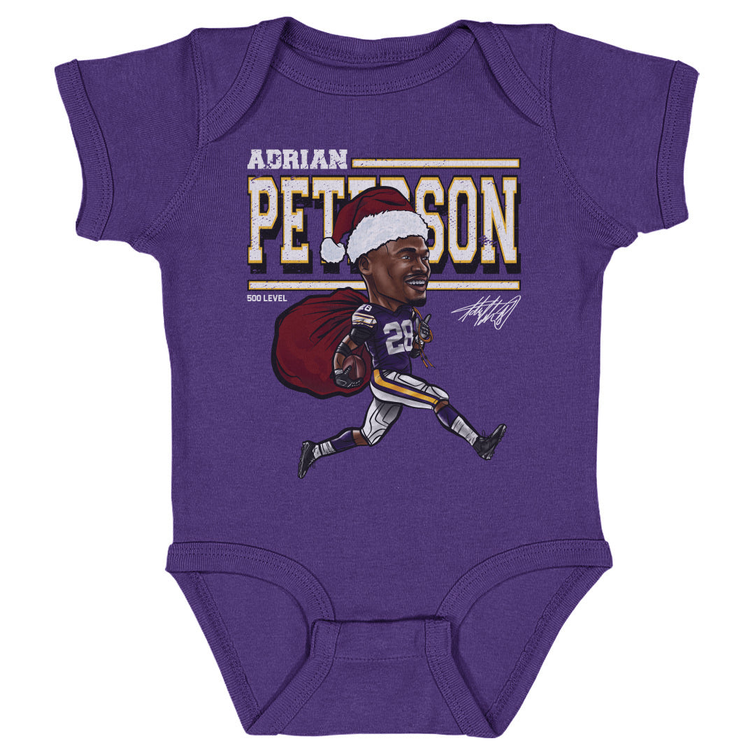 Adrian Peterson Minnesota Cartoon Santa Hat WHT