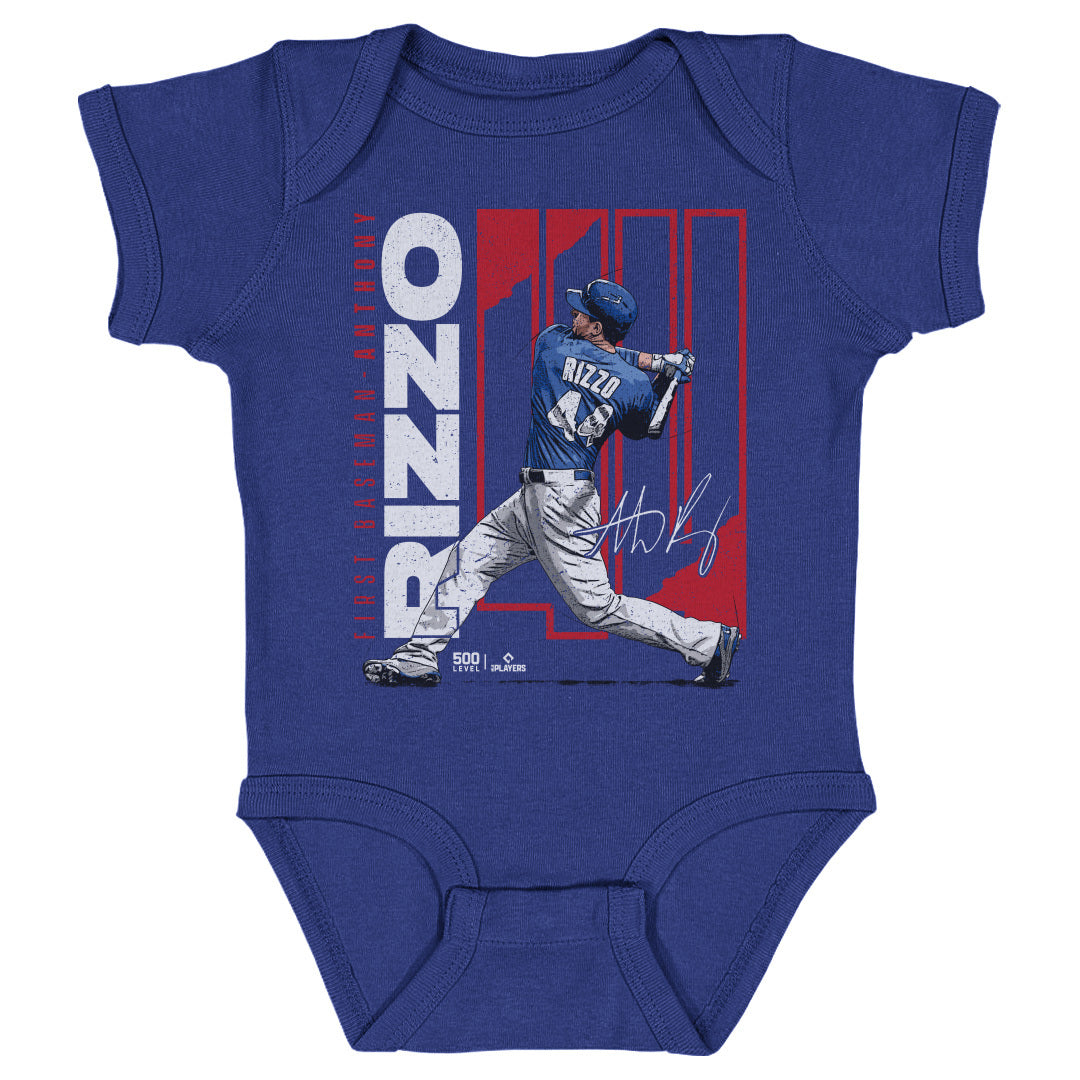 Anthony Rizzo Chicago C Stretch WHT