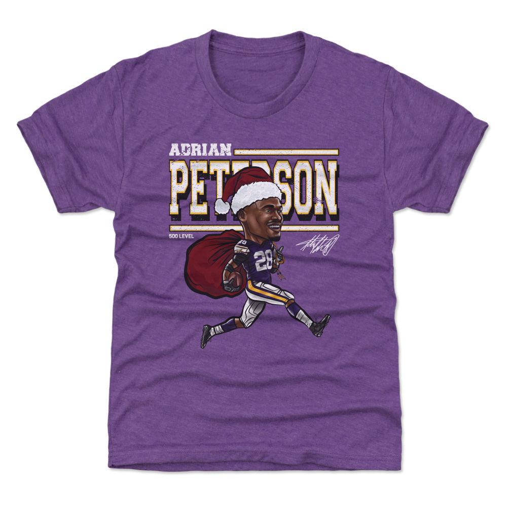 Adrian Peterson Minnesota Cartoon Santa Hat WHT
