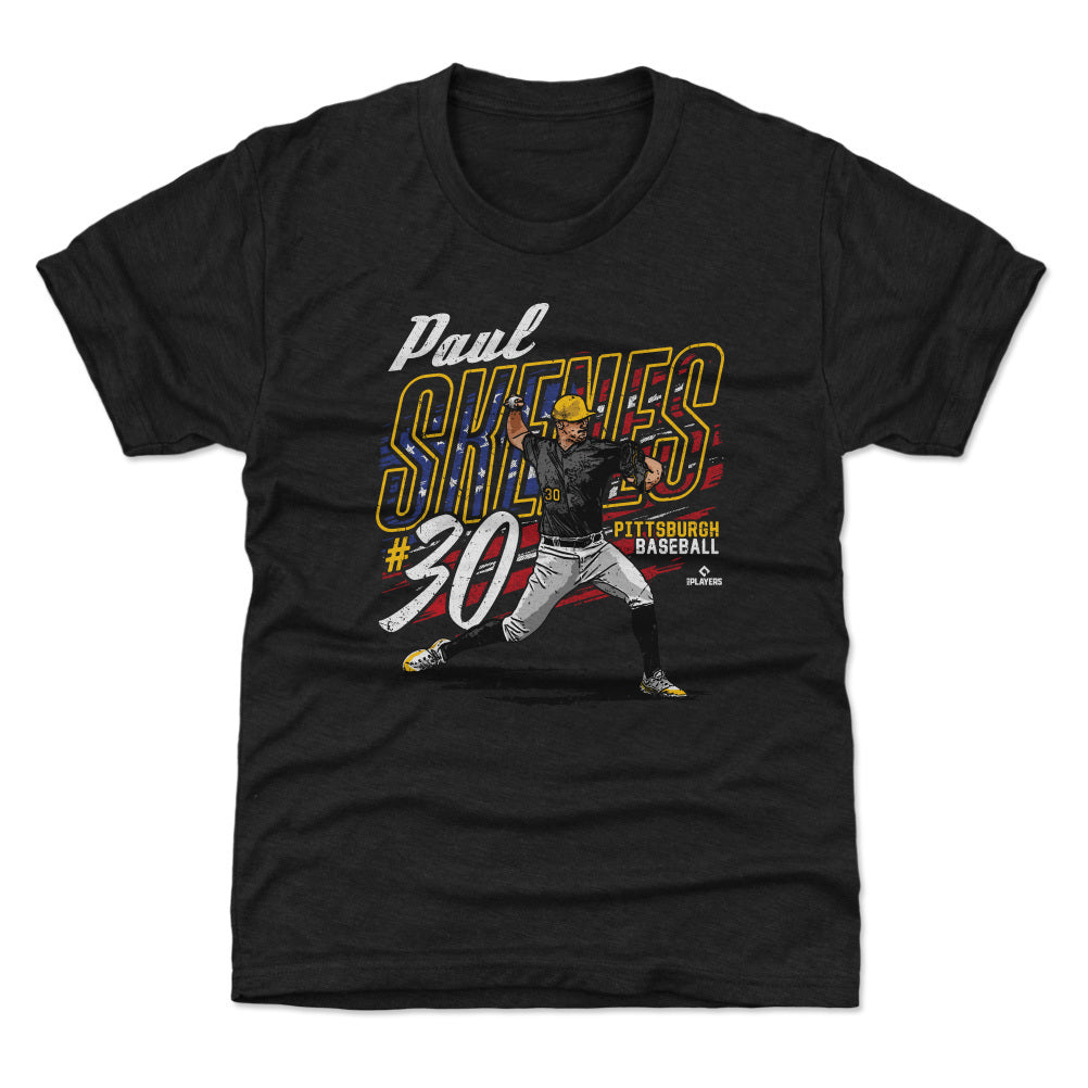 Paul Skenes Pittsburgh American Flag WHT