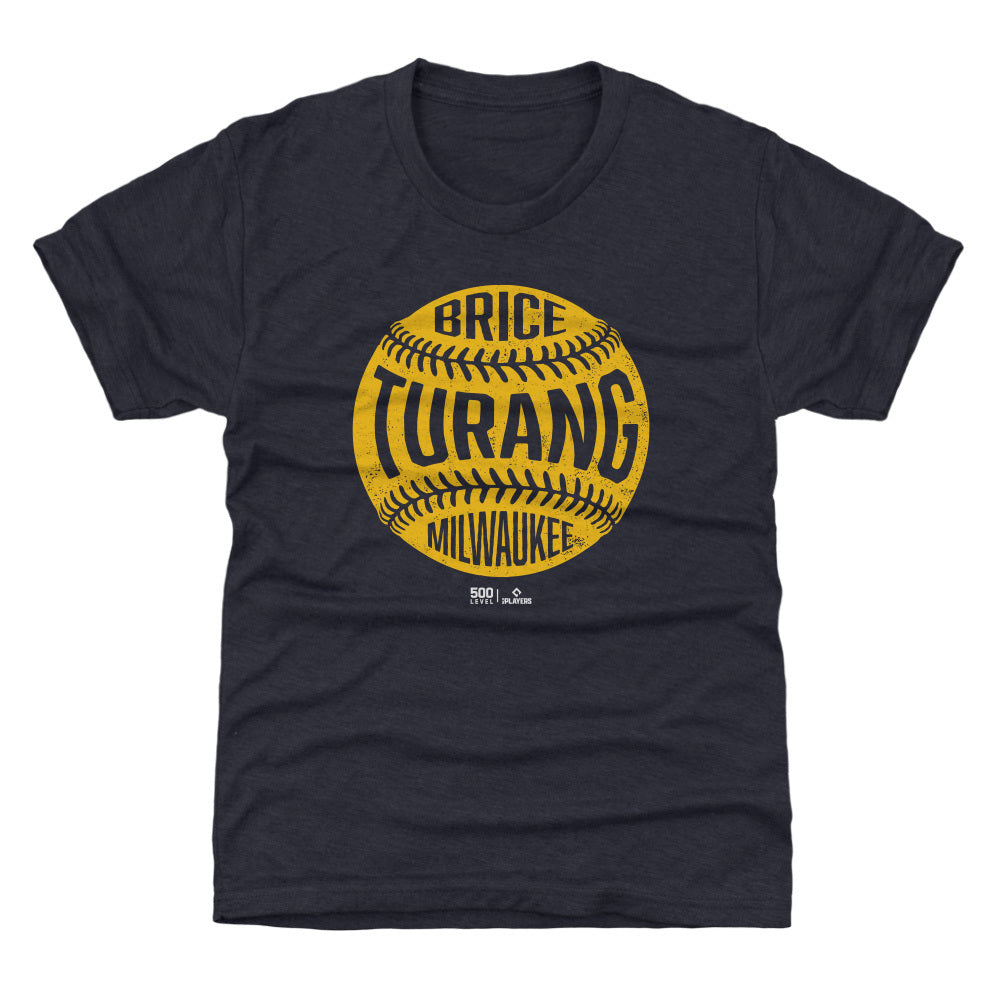 Brice Turang Milwaukee Vintage Baseball WHT