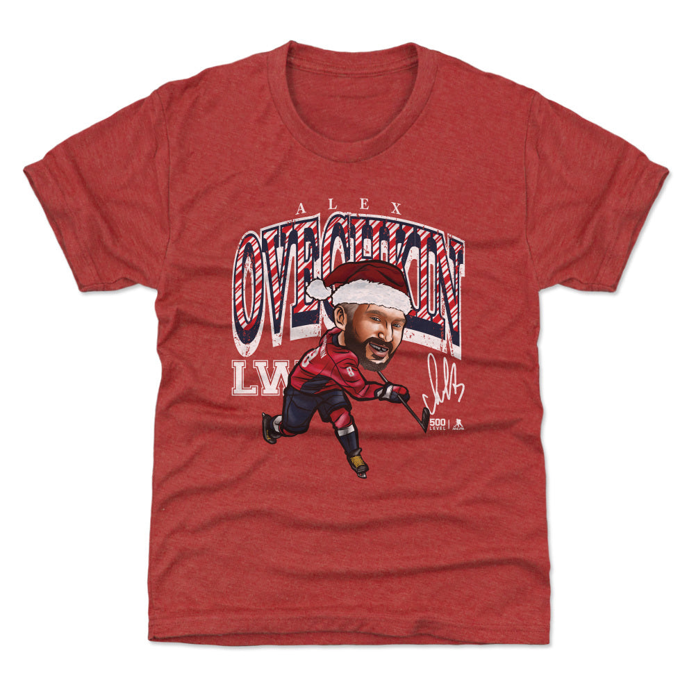 Alex Ovechkin Washington Cartoon Santa Hat WHT