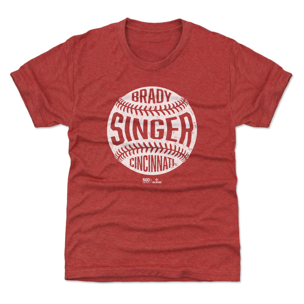 Brady Singer Cincinnati Vintage Baseball WHT
