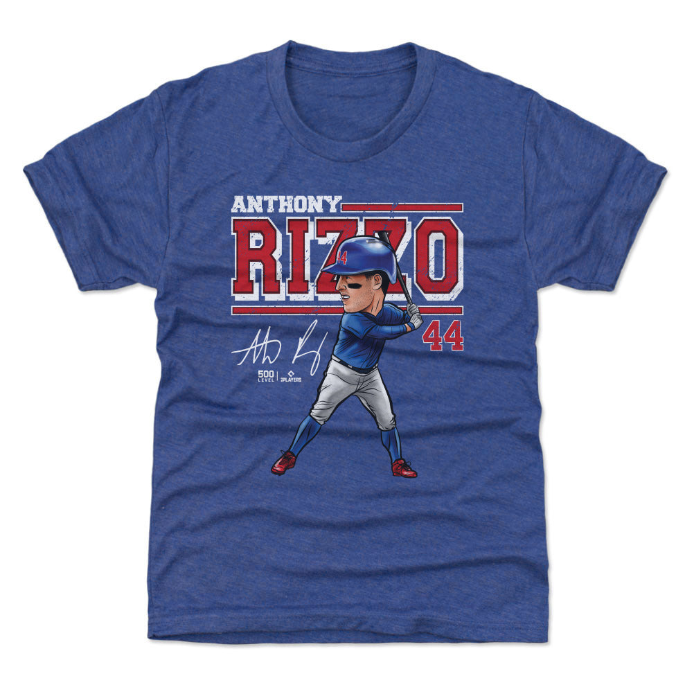 Anthony Rizzo Chicago C Cartoon WHT