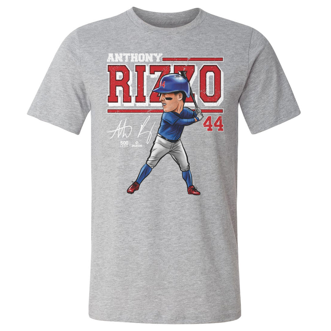 Anthony Rizzo Chicago C Cartoon WHT