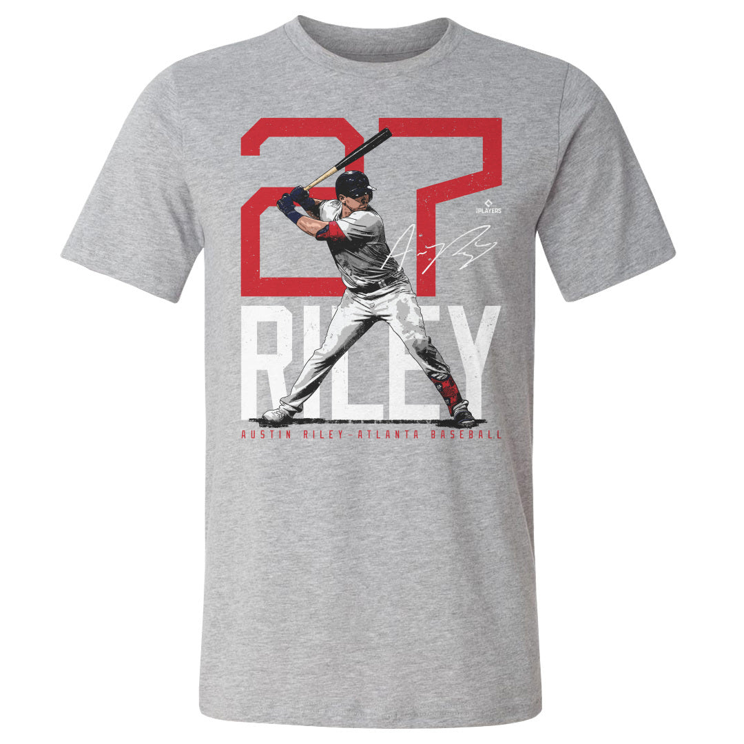 Austin Riley Atlanta Bold Number WHT