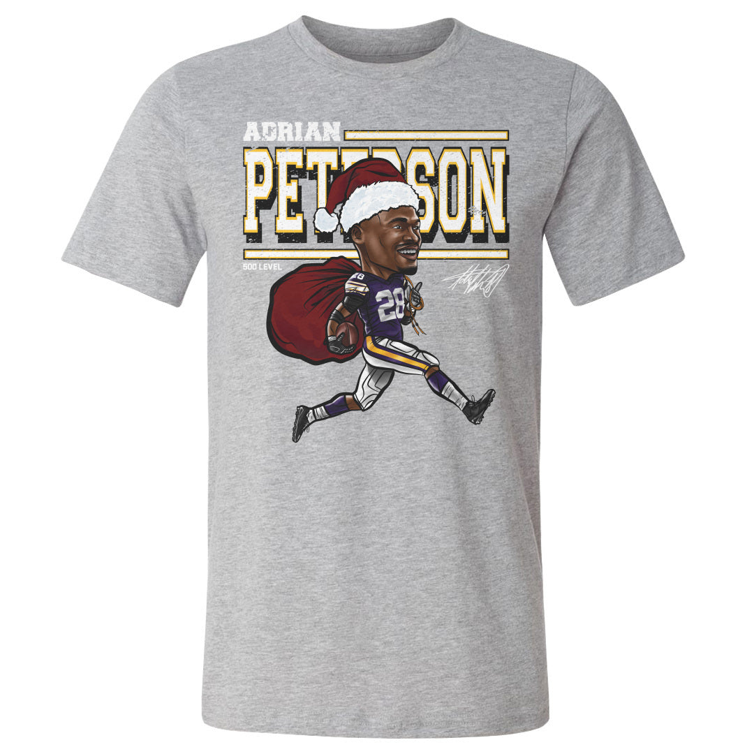 Adrian Peterson Minnesota Cartoon Santa Hat WHT