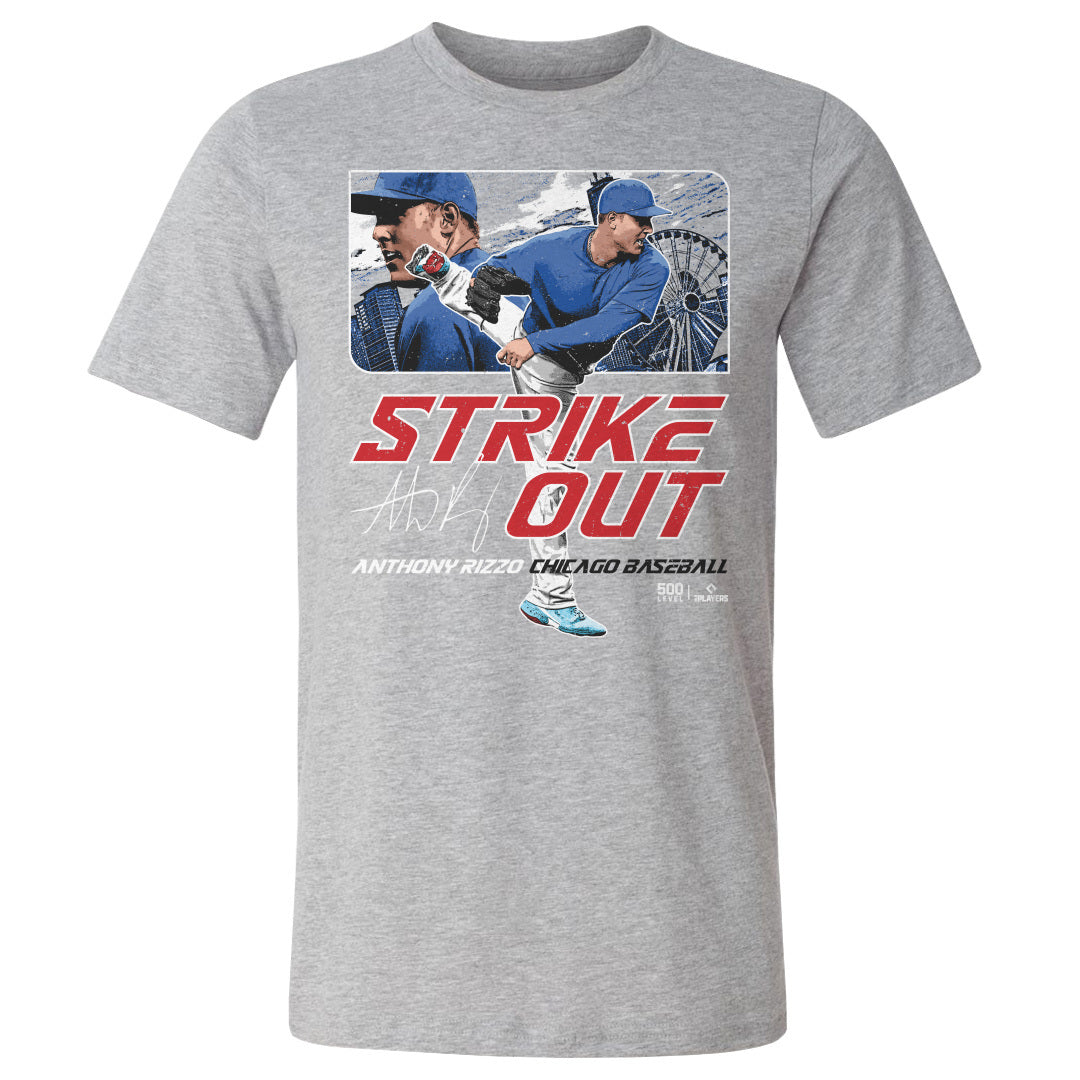 Anthony Rizzo Chicago C Strikeout WHT