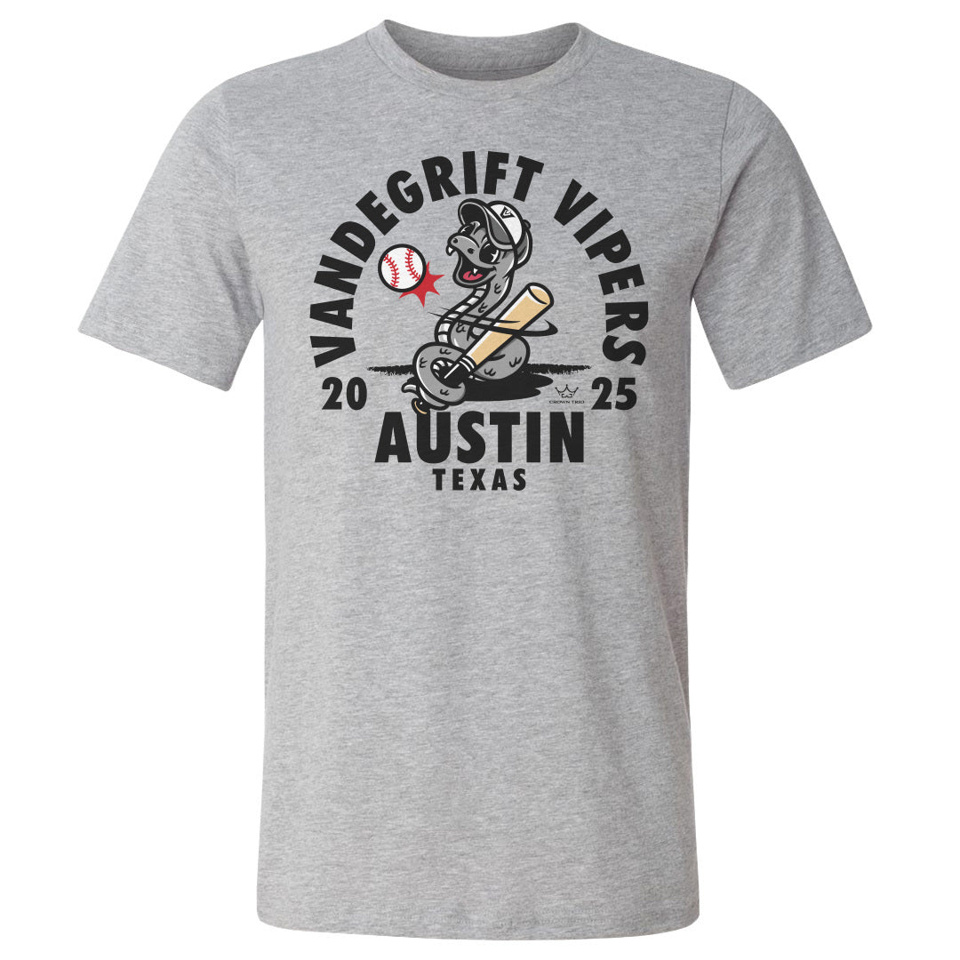Crown Trio Vandegrift High School Baseball Mascot Snake WHT
