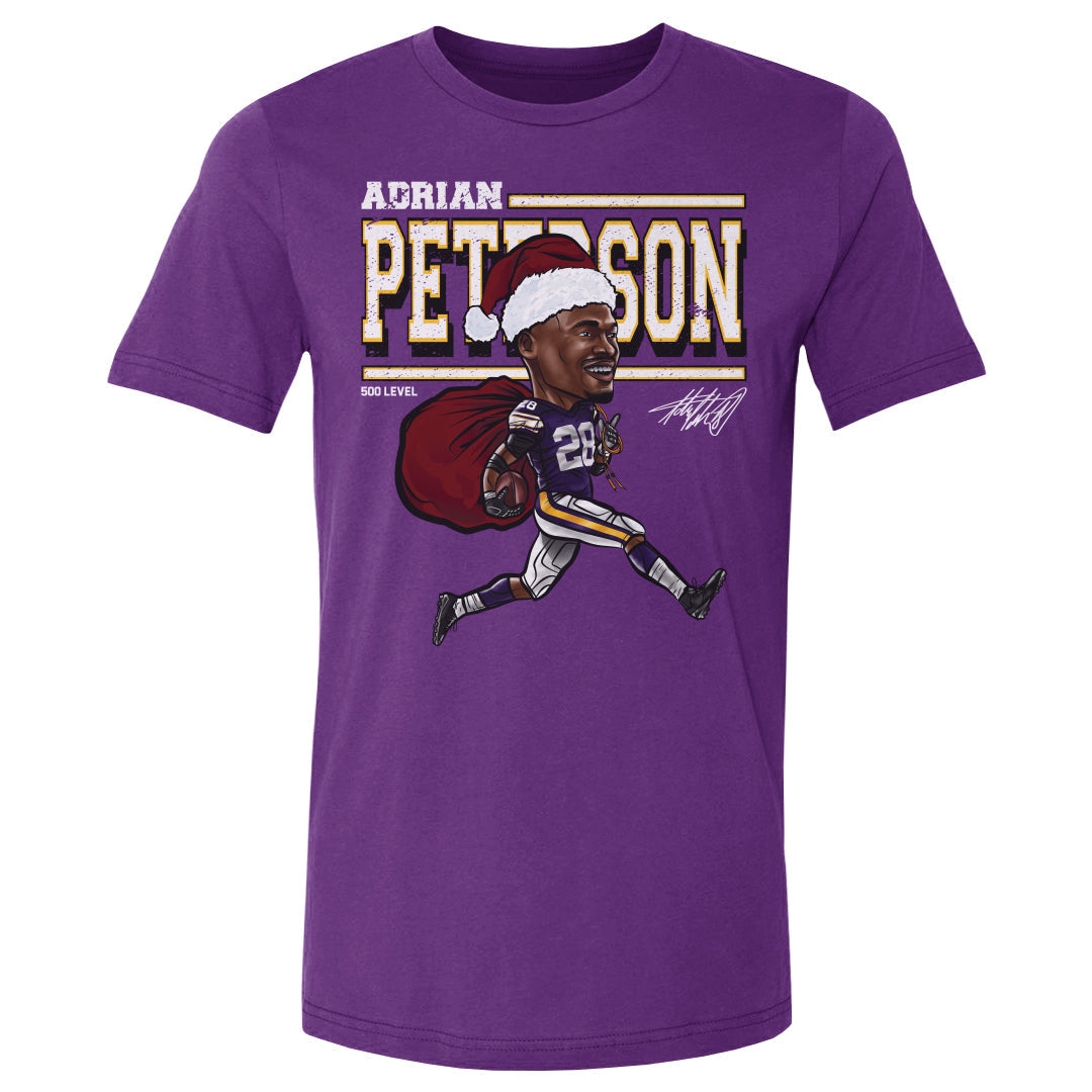 Adrian Peterson Minnesota Cartoon Santa Hat WHT
