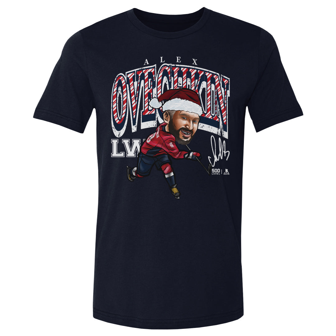 Alex Ovechkin Washington Cartoon Santa Hat WHT