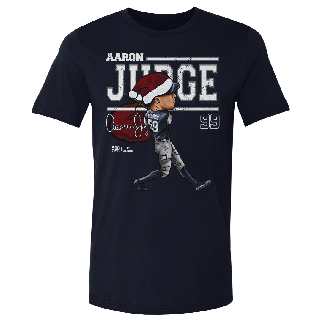 Aaron Judge New York Y Cartoon Santa Hat WHT