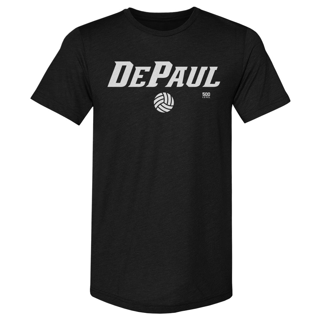 DePaul Blue Demons Volleyball Minimalist WHT