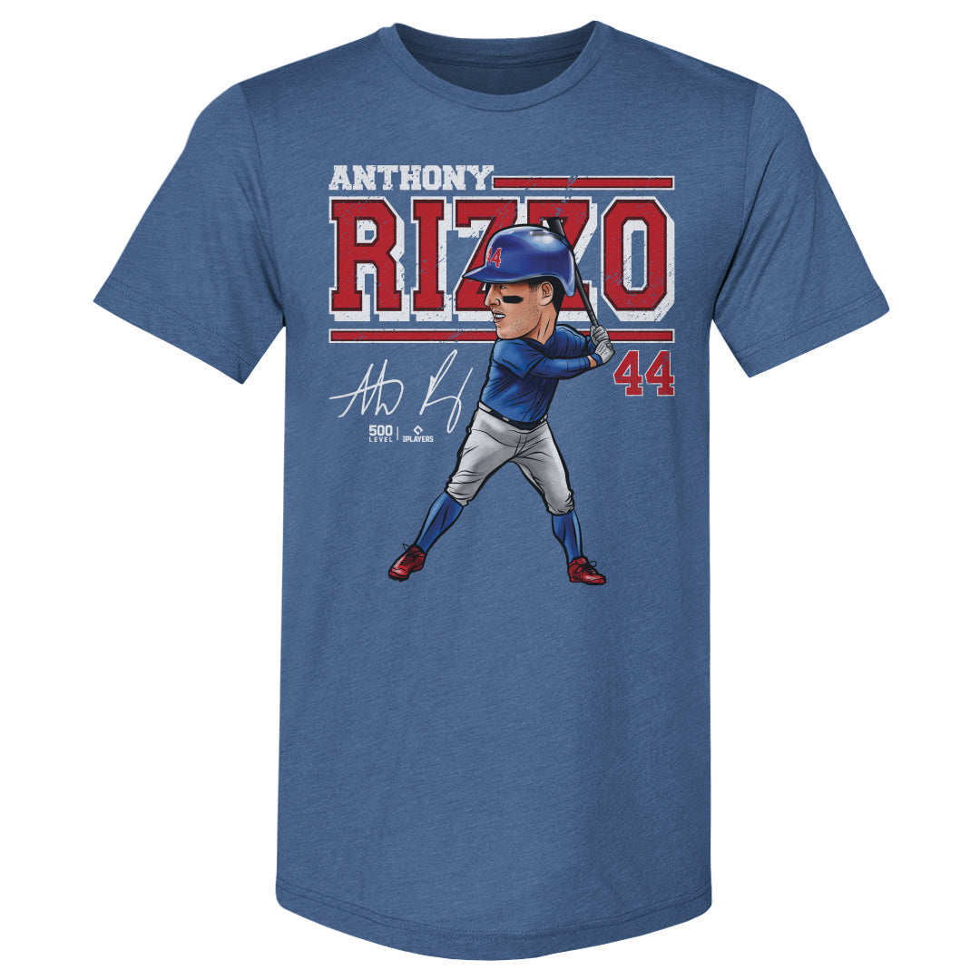 Anthony Rizzo Chicago C Cartoon WHT